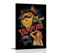 JDHUOXIAO The Return of Vampurr Poster Wall Art Aesthetic Cover Poster Design Painting for Living Room Bed Room 20x30inch(50x75cm) Frame-style