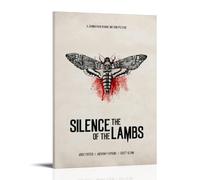 JDHUOXIAO The Silence of The Lambs Poster Wall Art Aesthetic Cover Poster Design Painting for Living Room Bed Room 24x36inch(60x90cm) Frame-style