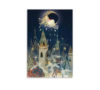 JDHUOXIAO Thousands of Dreams Falling on The Ground Poster Wall Art Aesthetic Cover Poster Design Painting for Living Room Bed Room 24x36inch(60x90cm) Unframe-style
