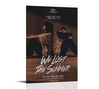 JDHUOXIAO We Lost The Summer Poster Wall Art Aesthetic Cover Poster Design Painting for Living Room Bed Room 08x12inch(20x30cm) Frame-style