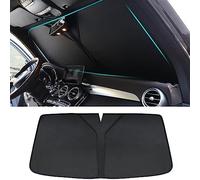 JDIAOAPG Car Windshield Sun Shade for Audi A1, Car Windshield Sunshade Foldable Front Screen Sunshade Keep Cooler Sun Visor Protector Blocks UV Rays