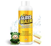 JDiction Air Dry Clay Glaze, Clay Varnish for Pottery Glaze, ResinCrete Sealer, Varnish for Pottery&Acrylic Paint, Waterproof & Stain & Resistant, Glaze for Air Dry Clay Pottery (6OZ-Gloss)