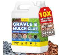 JDiction Rock Glue for Landscaping - 1 Gallon Gravel Binder, Stone Glue for Garden, 10X Strong Adhesion Gravel Hold for Bark, Pine Straw, Pebbles, Weather Resistant, Fast-Drying, Non-Toxic, Pet Safe