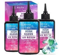 JDiction UV Resin, 300g High Gloss Clear Solar Cure Sunlight Activated Glue Hard UV Resin Kit for Jewelry Making, Casting and Coating, DIY Crafts, Resins Art Supplies