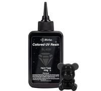 JDiction UV Resin Black, 100g Colored UV Resin Odorless and Hard UV Resin Kit for Jewelry Making, Colored Resin Casting and Coating, Crafts and Decoration