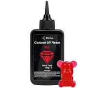 JDiction UV Resin Red, 100g Colored UV Resin Odorless and Hard Resins Kit for Jewelry Making, Colored Casting and Coating Crafts