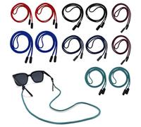 JDIEOQA 12Pcs Anti Slip Eyeglasses Lanyard Light Weight Glasses Retainers Polyester Eyeglasses Holder Neck Strap For Men Women Sports Glasses Accessory
