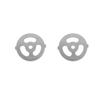 JDIEOQA 2 Pcs Meat Grinder Blades, Net Meat Grinder Plate Discs Stainless Steel Food Grinder Accessories for Stand Mixer