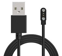 JDIEOQA 2 Pin 2.5mm Magnetic Smart Watch Charger, 2Pcs Magnet Charging USB Cables, Universal Compatible with 2-Pin Smartwatch, Portable Quick Charge Cable, 60cm Length
