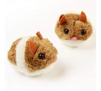 JDIEOQA Moving Cat Toy Mouse, Pull String Mouse Vibrating Interactive Toy Fluffy Plush Mice for Cats Kitten Pets