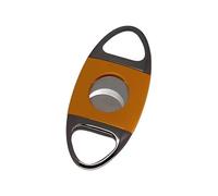 JDIME 1pcs Zinc Alloy Cigar Cutter Stainless Steel Portable Scissors Smoke Accessory Gift for Men(Orange)