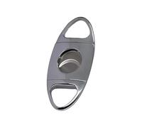 JDIME 1pcs Zinc Alloy Cigar Cutter Stainless Steel Portable Scissors Smoke Accessory Gift for Men(Silver)