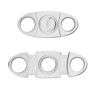 JDIME ABS Stainless Steel Double Ring Trimmer - Classic Guillotine Design Metal Hole Puncher, Portable Pocket Accessories(B)