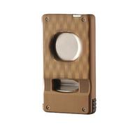 JDIME Cigar Cutter 4-in-1 V-Cut Straight Scissors Stainless Steel Draw Enhancer Punch Portable Smoking Accessories(A)