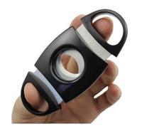 JDIME Cigar Cutter Stainless Steel Guillotine - Manual Pocket Trimmer, Portable Travel Accessory Tool for Various Gauge Sizes(B)