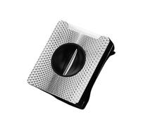 JDIME Cigar Cutter V-Spring Metal Blade Portable Pocket Smoking Tool Case Zinc Alloy Stainless Steel Black(A)