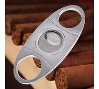 JDIME Double Edged Cigar Clipper Portable Mini Stainless Steel Scissors Metal Pliers Smoking Gear(C)