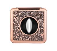 JDIME Retro 4-in-1 V-Blade Cutter, Multifunctional Stainless Steel Tool with Integrated Punch and Needle(A)