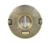 JDIME Stainless Steel V-Cut and Puncher Tool, Double-Edged Guillotine, Circular Blade Manual Cutter(J)