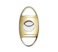 JDIME Varied Style Cigar Cutter Premium Metal Edge Handheld Smoke Tool(Gold)