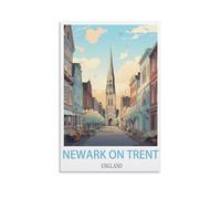 Jdjdu Newark on Trent England Vintage Travel Poster Gift Wall Decor Painting Poster Canvas Art Poster