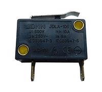 JDLA-106 250V 10/8A Small-Scale Limit Switch Pressure Bar Micro Electric Control Single Type Switches for Mechanical Equipment 2-Pack (Bend)