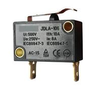 JDLA-106 Straight Long Lever Bend Long Arm Switches Microswitch 80A 250V 2 Pins, 2-Pack IDGTTLDF(Bend Long Lever)