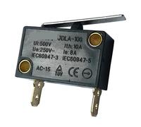 JDLA-106 Straight Long Lever Bend Long Arm Switches Microswitch 80A 250V 2 Pins, 2-Pack IDGTTLDF(Straight Long Lever)