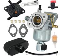 JDLLONG 15004-0827 Carburetor Fit for Kawasaki Specific FS481V FH580V FS541V FR600V FS600V Engine 15004-0822 15004-7060 15004-7053 15004-0818 with Air Filter & Fuel Pump