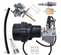 JDLLONG LT50 Carburetor For Suzuki 50 LT-A50 2002-2005 LT50 LT 50 1983-1987 JR50 1984-2006 ATV Quadrunner Carb with Air Filter Box
