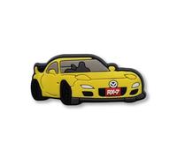 JDM - Car Drift - Charms For Crocs/Shoes - PVC - Yellow RX-7-3D - Cruise