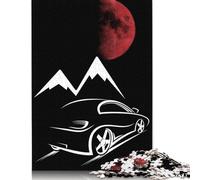 Jdm Car Moon 500 Piece Puzzles for Adults 500 Piece Wooden Puzzles-Puzzle Hands-on Game-Family Decoration 500pcs (52x38cm)