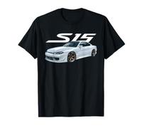 JDM Car S15 Vertex Stanced Aspen White Drift Machine T-Shirt