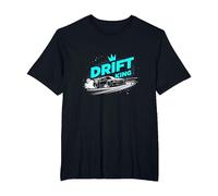 JDM Drift King Racing Art for Car Enthusiasts T-Shirt, Men's Big and Tall, Black, 2X Tall