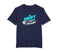 JDM Drift King Racing Art for Car Enthusiasts T-Shirt, Men's Big and Tall, Navy, 4X Tall
