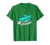 JDM Drift King Racing Art for Car Lovers T-Shirt, Men, Kelly Green, XX-Large