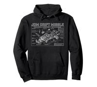 JDM Drift Missile Technical Assembly Manual Graphic Pullover Hoodie