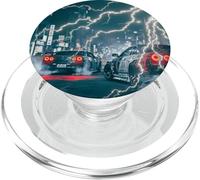 JDM Drift Racing Car Lightning Night Scene On A Tokyo Street PopSockets PopGrip for MagSafe