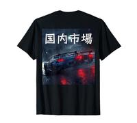 JDM Japan Domestic Market Racing Cars Rainy Night (On Back) T-Shirt