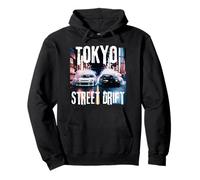 JDM Japan Tokyo Drift Racing Cars Street Drifting At Night Pullover Hoodie