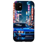 JDM Japanese Drift Race Car Tokyo Street Drift At Night Gift Case for iPhone 11