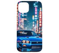 JDM Japanese Drift Race Car Tokyo Street Drift At Night Gift Case for iPhone 15 Plus