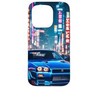 JDM Japanese Drift Race Car Tokyo Street Drift At Night Gift Case for iPhone 15 Pro