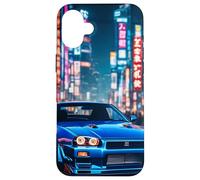 JDM Japanese Drift Race Car Tokyo Street Drift At Night Gift Case for iPhone 16 Plus