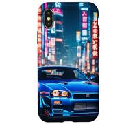 JDM Japanese Drift Race Car Tokyo Street Drift At Night Gift Case for iPhone X/XS