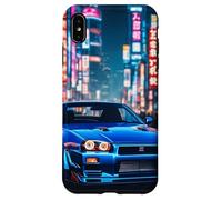 JDM Japanese Drift Race Car Tokyo Street Drift At Night Gift Case for iPhone XS Max