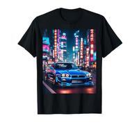JDM Japanese Drift Race Car Tokyo Street Drift At Night Gift T-Shirt