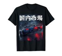 JDM Japanese Drift Racing Cars Drifting On A Rainy Night T-Shirt