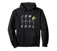 JDM Soul 6-Speed Shift Pattern with Wakaba Badge Design Pullover Hoodie