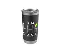 JDM Soul 6-Speed Shift Pattern with Wakaba Badge Design Stainless Steel Insulated Tumbler